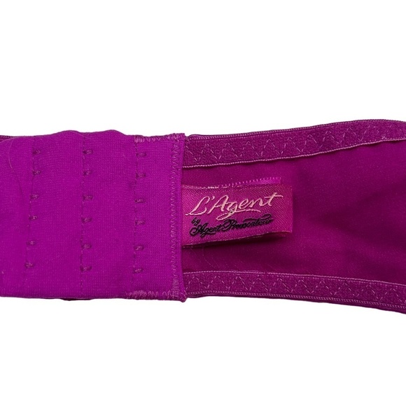 L' Agent Provocateur Garter Belt & Bra Sexy Matching Lingerie Stretch Satin - Picture 11 of 15